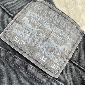 Levi 31x30 Mens Black Jeans. Straight leg.